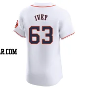 Tyler Ivey Men's Houston Astros White Elite Home Jersey