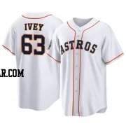 Tyler Ivey Men's Houston Astros White Replica 2022 World Series Home Jersey