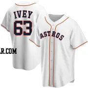 Tyler Ivey Men's Houston Astros White Replica Home Jersey