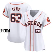 Tyler Ivey Women's Houston Astros White Limited Home Jersey