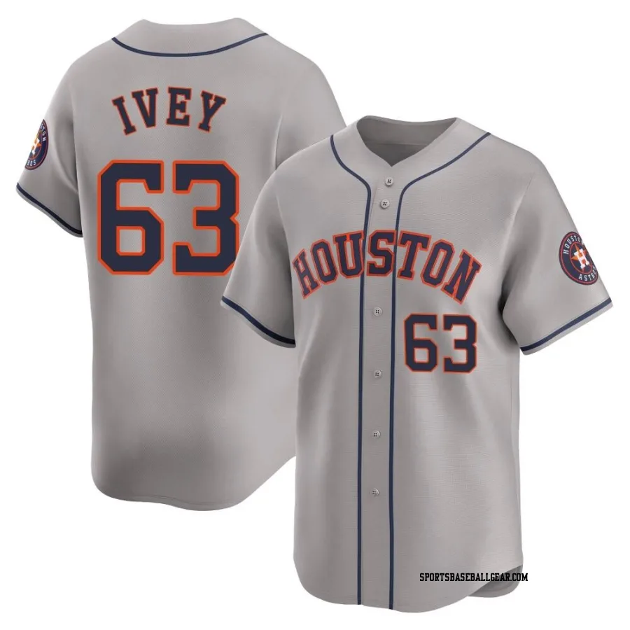 Tyler Ivey Youth Houston Astros Gray Limited Away Jersey