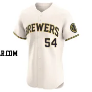 Tyler Jay Men's Milwaukee Brewers Cream Elite Home Jersey