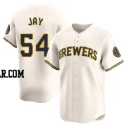 Tyler Jay Men's Milwaukee Brewers Cream Limited Home Jersey