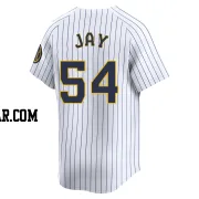 Tyler Jay Men's Milwaukee Brewers White Limited Alternate Jersey