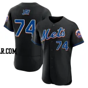 Tyler Jay Men's New York Mets Black Authentic 2022 Alternate Jersey