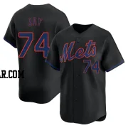 Tyler Jay Men's New York Mets Black Limited Alternate Jersey