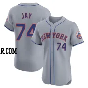 Tyler Jay Men's New York Mets Gray Elite Road Jersey