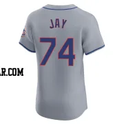 Tyler Jay Men's New York Mets Gray Elite Road Jersey