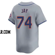 Tyler Jay Men's New York Mets Gray Limited Away Jersey