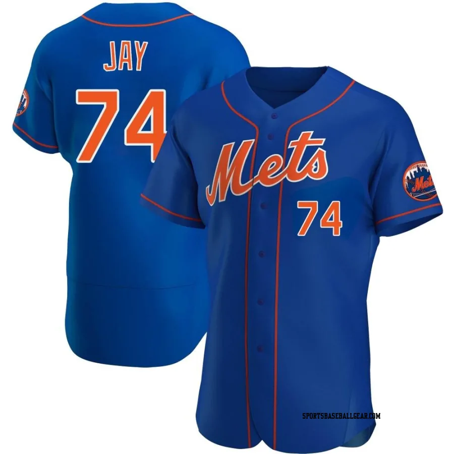 Tyler Jay Men's New York Mets Royal Authentic Alternate Jersey