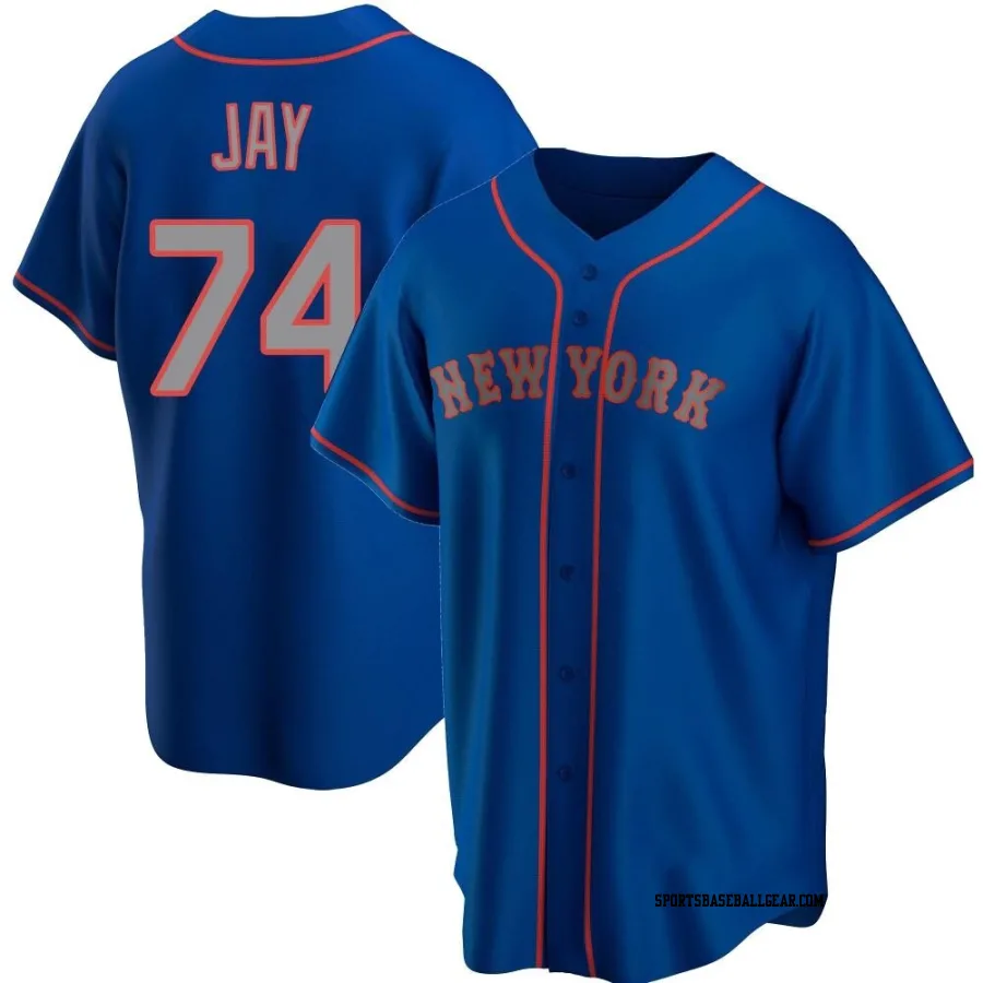 Tyler Jay Men's New York Mets Royal Replica Alternate Road Jersey