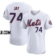 Tyler Jay Men's New York Mets White Elite Home Jersey