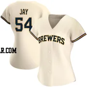 Tyler Jay Women's Milwaukee Brewers Cream Authentic Home Jersey