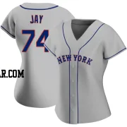 Tyler Jay Women's New York Mets Gray Authentic Road Jersey