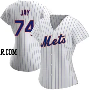 Tyler Jay Women's New York Mets White Authentic Home Jersey