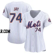 Tyler Jay Women's New York Mets White Limited Home Jersey