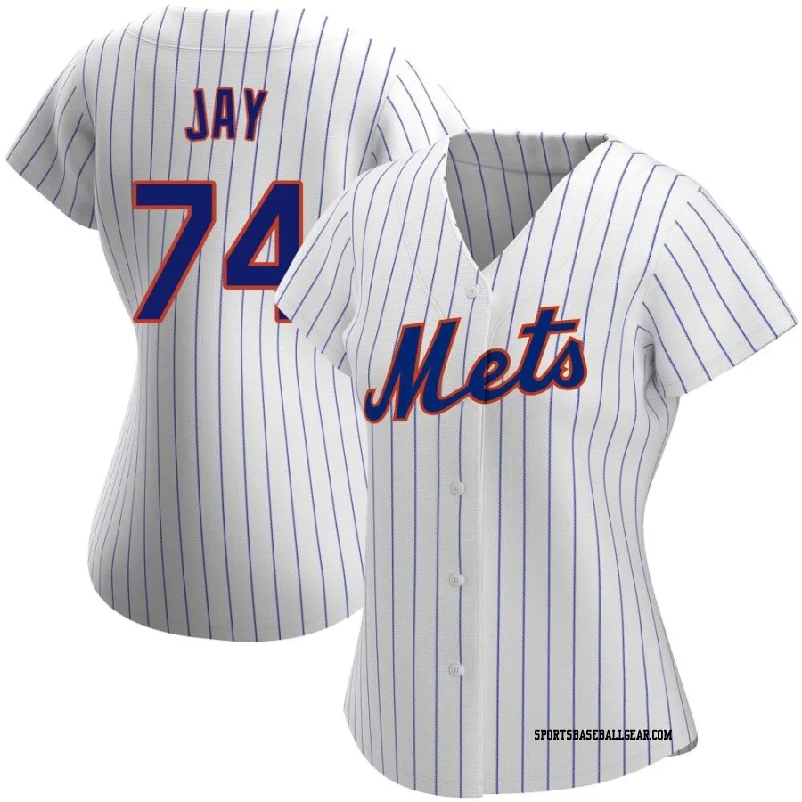 Tyler Jay Women's New York Mets White Replica Home Jersey