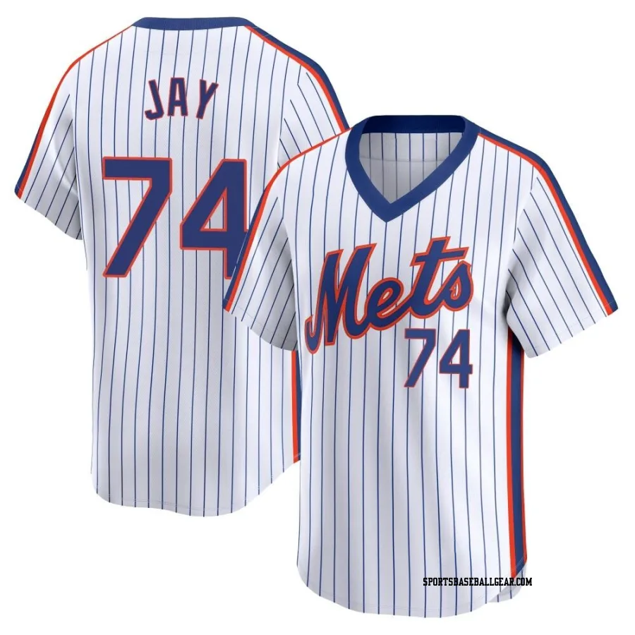 Tyler Jay Youth New York Mets White Limited Cooperstown Collection Jersey