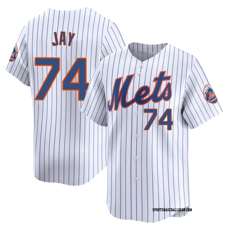 Tyler Jay Youth New York Mets White Limited Home Jersey