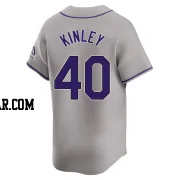 Tyler Kinley Men's Colorado Rockies Gray Limited Road Jersey