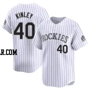 Tyler Kinley Youth Colorado Rockies White Limited Home Jersey