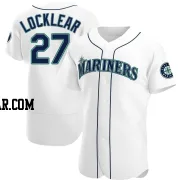 Tyler Locklear Men's Seattle Mariners White Authentic Home Jersey