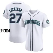 Tyler Locklear Men's Seattle Mariners White Elite Home Jersey