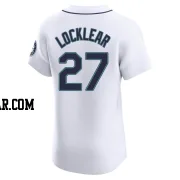 Tyler Locklear Men's Seattle Mariners White Elite Home Jersey