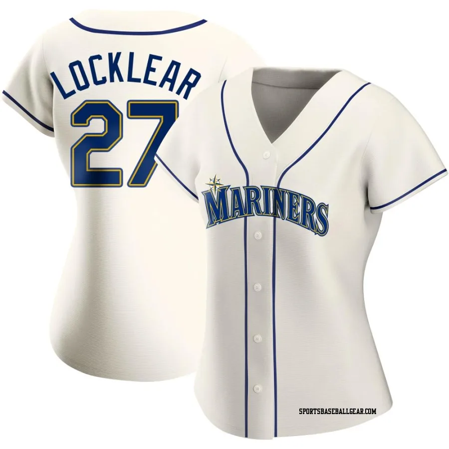 Tyler Locklear Women's Seattle Mariners Cream Authentic Alternate Jersey