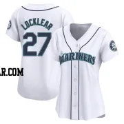 Tyler Locklear Women's Seattle Mariners White Limited Home Jersey