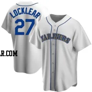 Tyler Locklear Youth Seattle Mariners White Replica Home Cooperstown Collection Jersey