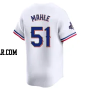 Tyler Mahle Men's Texas Rangers Gold Limited White 2024 Collection Jersey