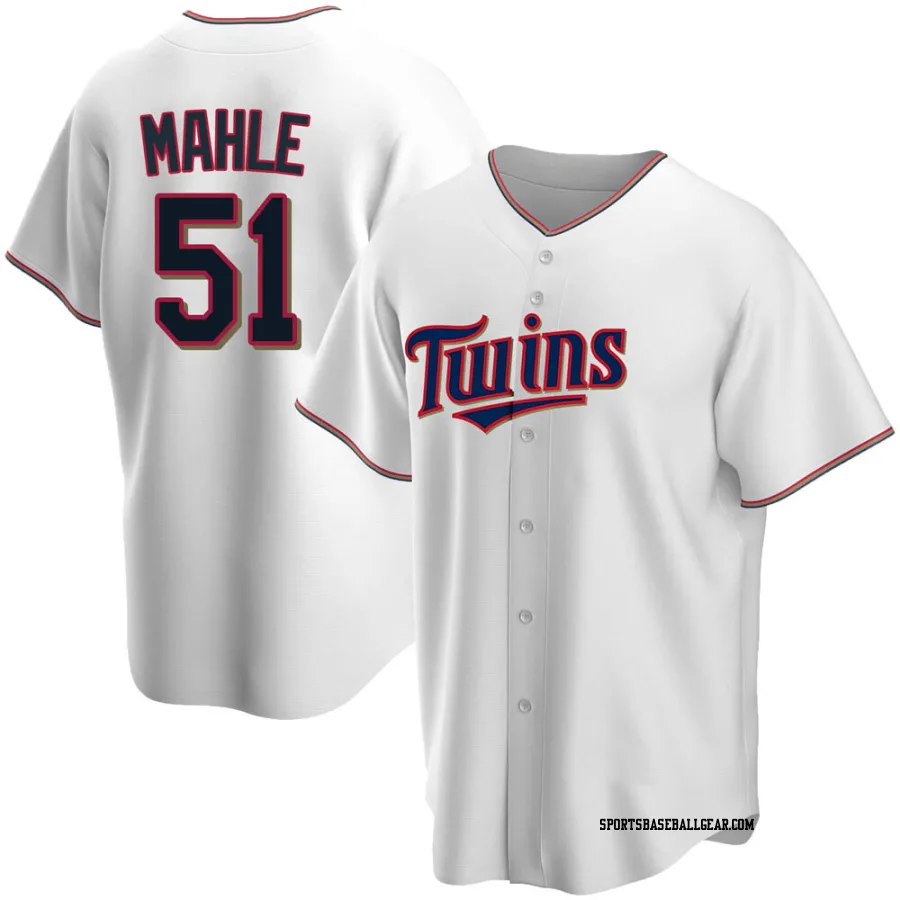 Tyler Mahle Youth Minnesota Twins White Replica Home Jersey