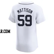 Tyler Mattison Men's Detroit Tigers White Elite Home Jersey