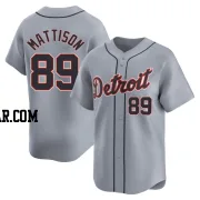 Tyler Mattison Youth Detroit Tigers Gray Limited Road Jersey