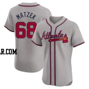 Tyler Matzek Men's Atlanta Braves Gray Elite Road Jersey