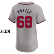 Tyler Matzek Men's Atlanta Braves Gray Elite Road Jersey