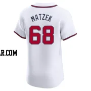 Tyler Matzek Men's Atlanta Braves White Elite Home Jersey