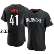 Tyler Nevin Men's Baltimore Orioles Black Authentic 2023 City Connect Jersey