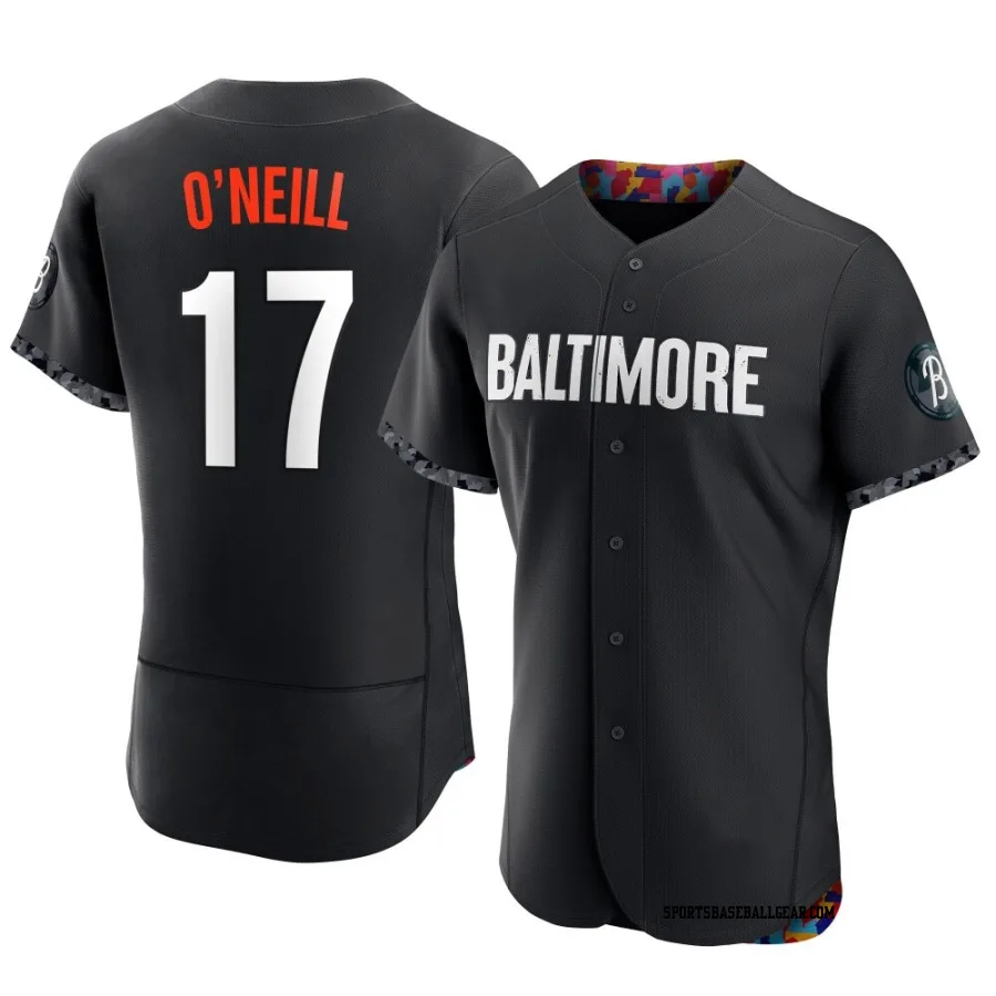 Tyler O'Neill Men's Baltimore Orioles Black Authentic 2023 City Connect Jersey