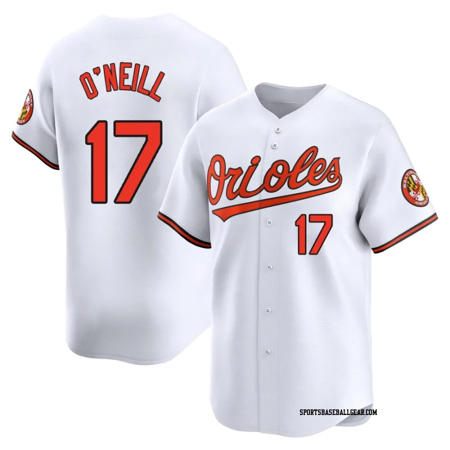 Tyler O'Neill Men's Baltimore Orioles White Limited Home Jersey