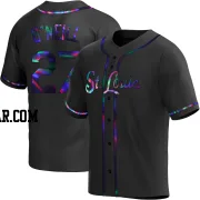 Tyler O'Neill Men's St. Louis Cardinals Black Holographic Replica Alternate Jersey