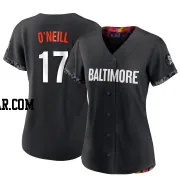 Tyler O'Neill Women's Baltimore Orioles Black Authentic 2023 City Connect Jersey