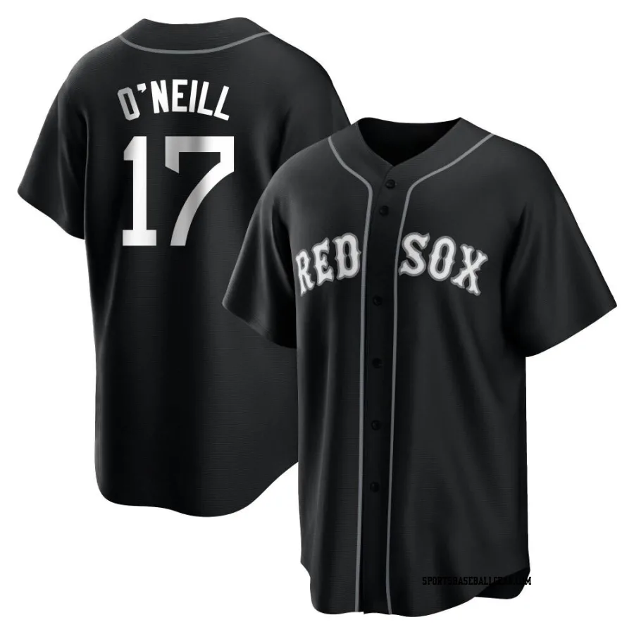 Tyler O'Neill Youth Boston Red Sox Black/White Replica Jersey