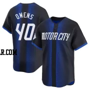 Tyler Owens Men's Detroit Tigers Blue Limited 2024 City Connect Jersey