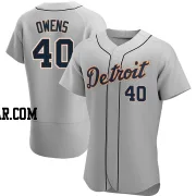 Tyler Owens Men's Detroit Tigers Gray Authentic Road Jersey