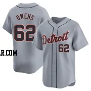 Tyler Owens Men's Detroit Tigers Gray Limited Road Jersey