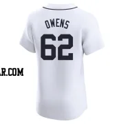 Tyler Owens Men's Detroit Tigers White Elite Home Jersey