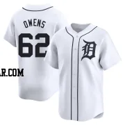 Tyler Owens Men's Detroit Tigers White Limited Home Jersey