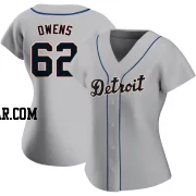 Tyler Owens Women's Detroit Tigers Gray Authentic Road Jersey